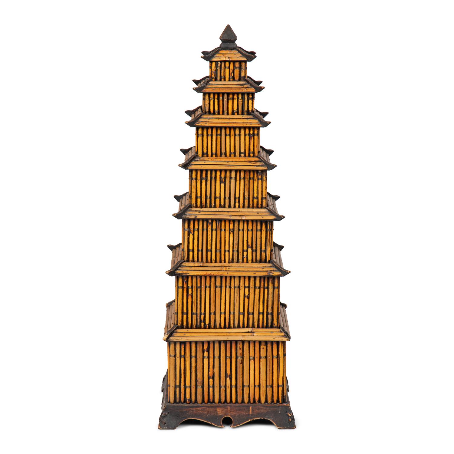 A Bamboo Model of a Pagoda