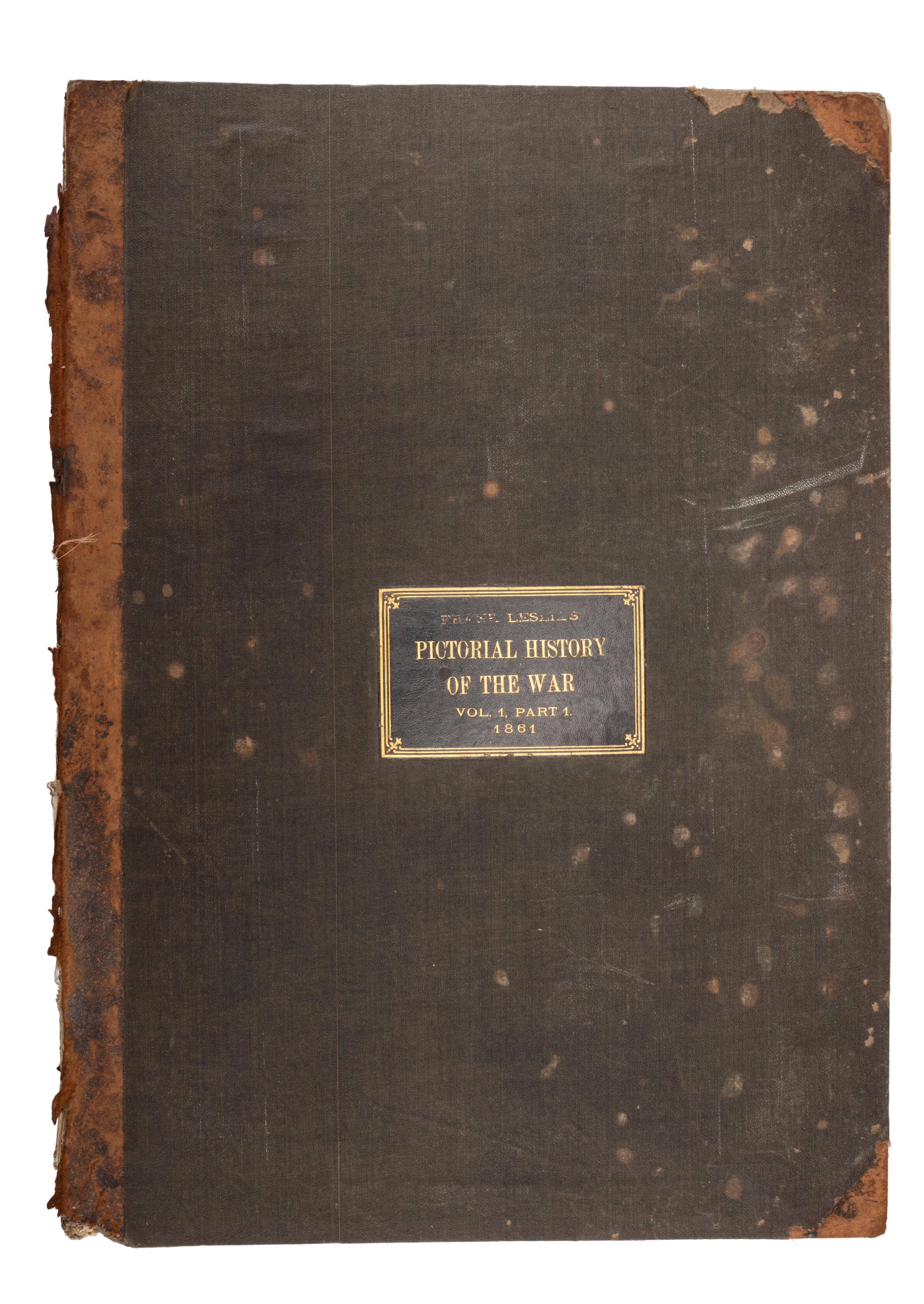 [CIVIL WAR - FRANK LESLIE]. SQUIER, E.G., editor. Frank Leslie's Pictorial History of the War . New York: Frank Leslie, 1862.