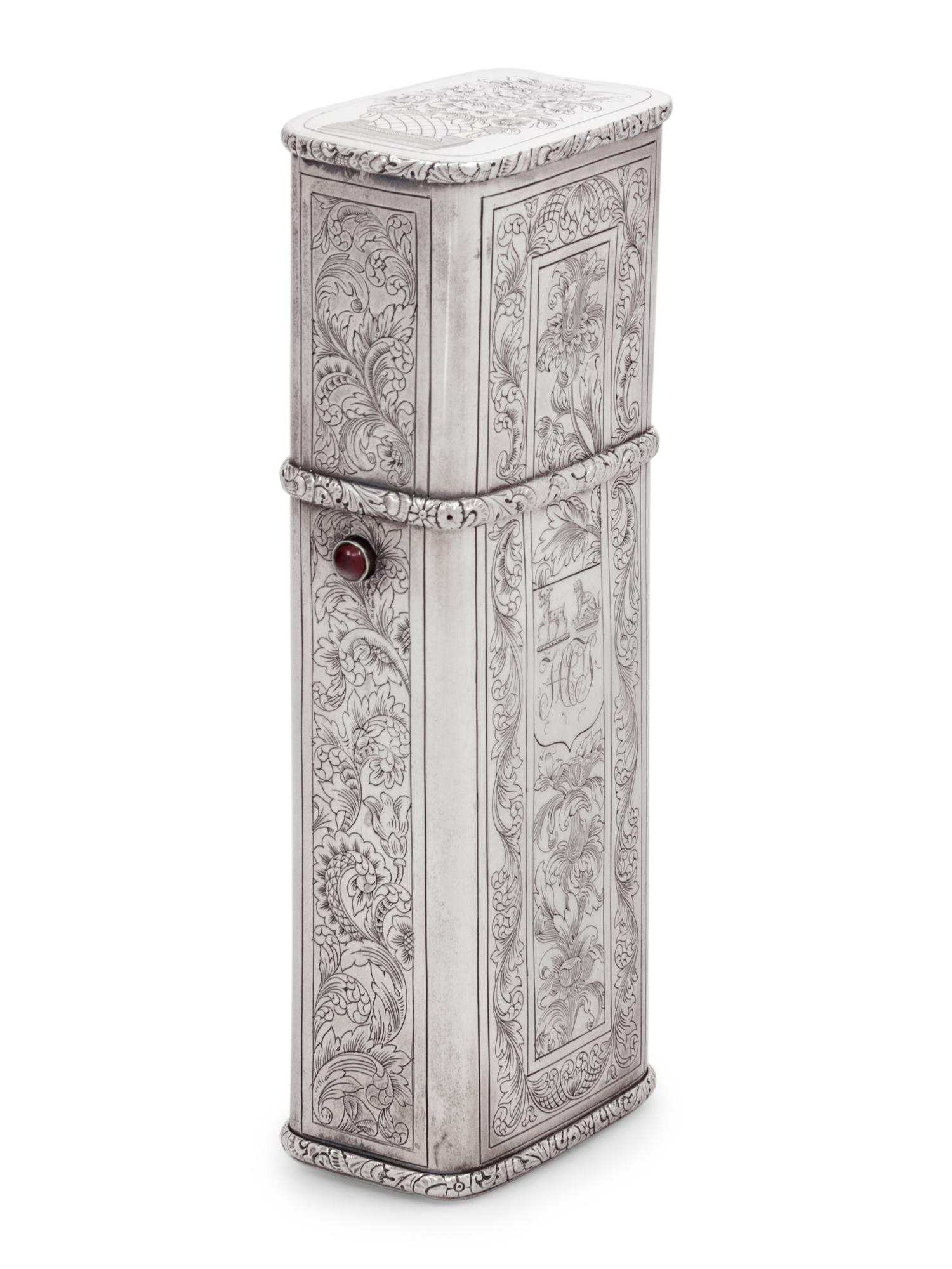 A Belgian Silver Nécessaire