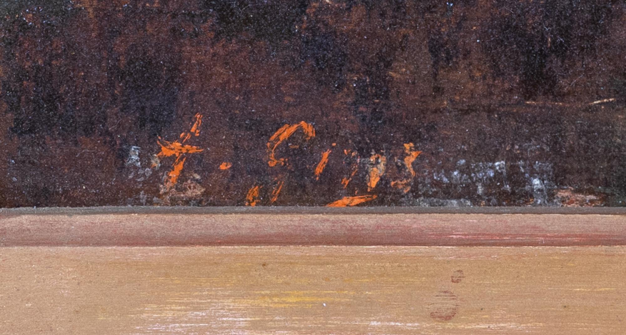 Figures in a Landscape at Sunset