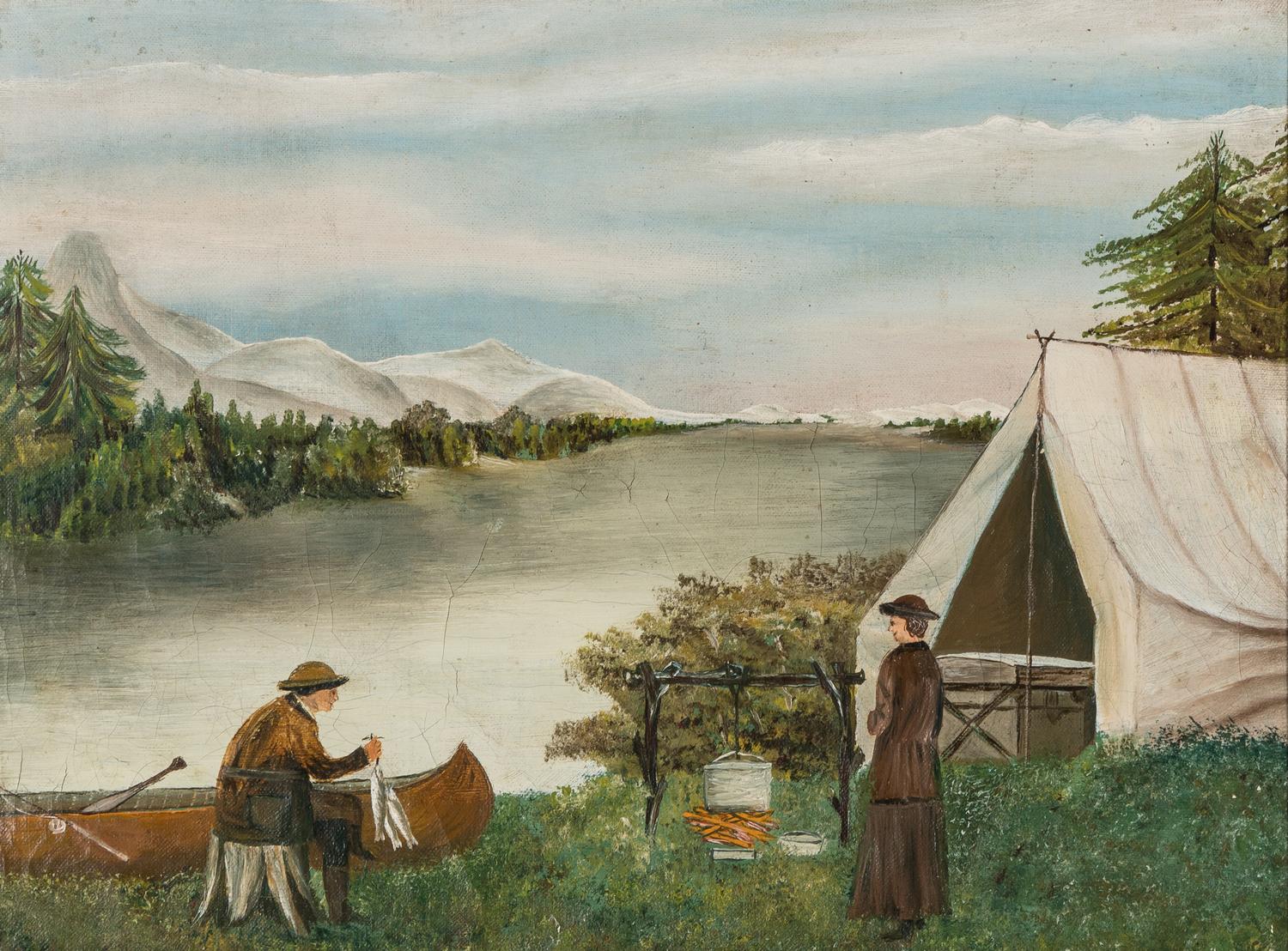 American School 20th Century, Fishing in the Adirondacks