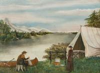 American School 20th Century, Fishing in the Adirondacks