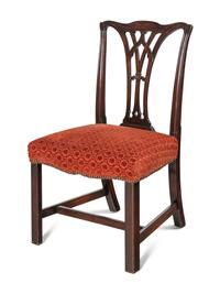 A Set of Eight George III Style Mahogany Dining Chairs