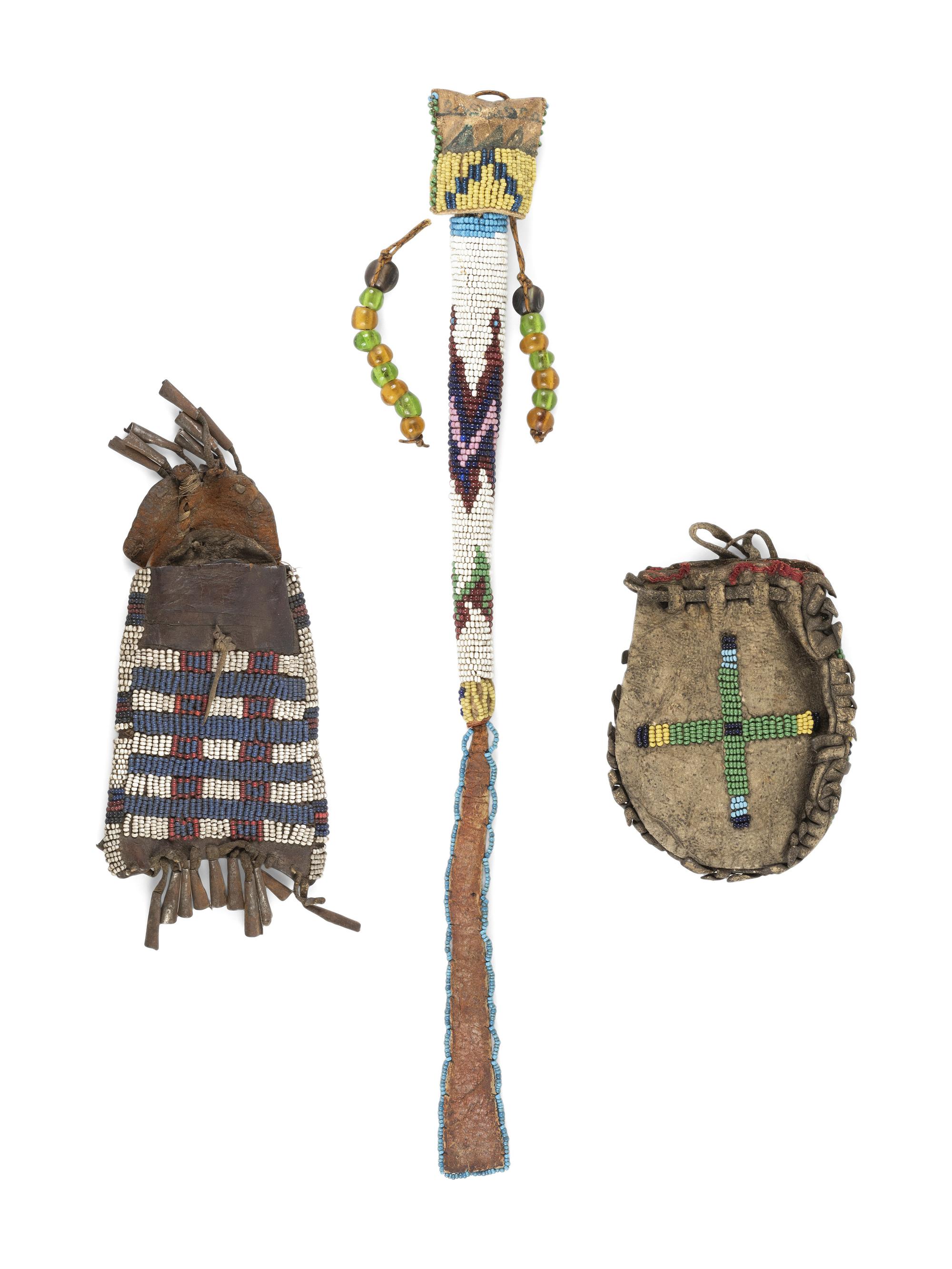Southern Plains Beaded Strike-A-Light Case, with Striker, PLUS