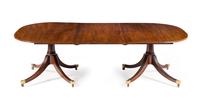 A George III Mahogany Double Pedestal Dining Table