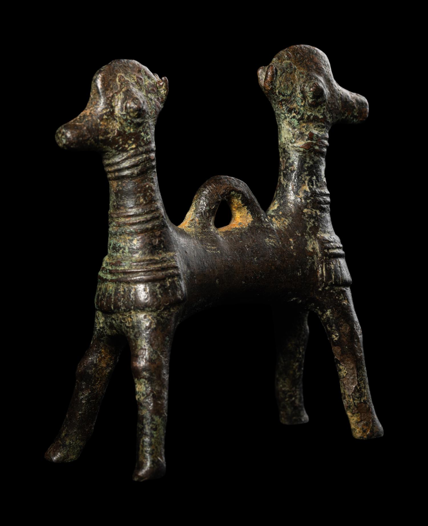 A Luristan Bronze Two-Headed Horse