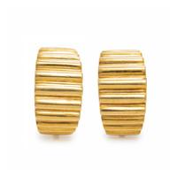YELLOW GOLD EARCLIPS