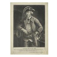 [American Revolution] Rugendas, Johann Lorenz. Israel Putnam Esqr. Major General of the Connecticut Forces, and Commander in Chief at the Engagement on Bunckers-Hill near Boston, 17 June 1775