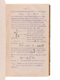 BORN, Max. (1882-1970) Mimeograph typescript, completed in manuscript, of lectures in physics: "Theorie der Wärme Vorlesung im Sommer-Semester 1922." --"Vorlesung Ueber Theoretische Optik. Winter-Semester 1922." University of Göttingen, 1921-1922.
