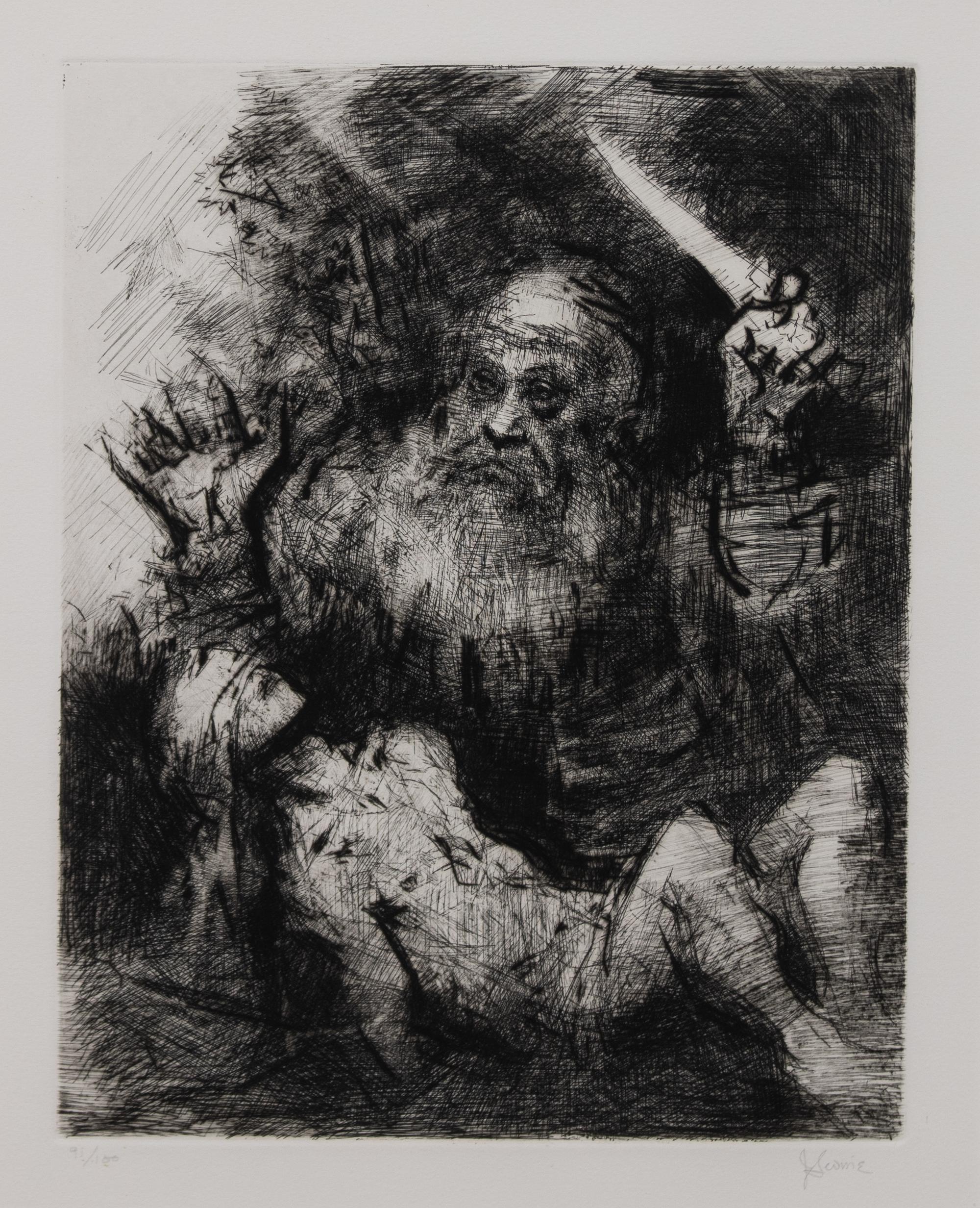 Jack Levine, (American, 1915-2010) — Sacrifice of Isaac, 1974