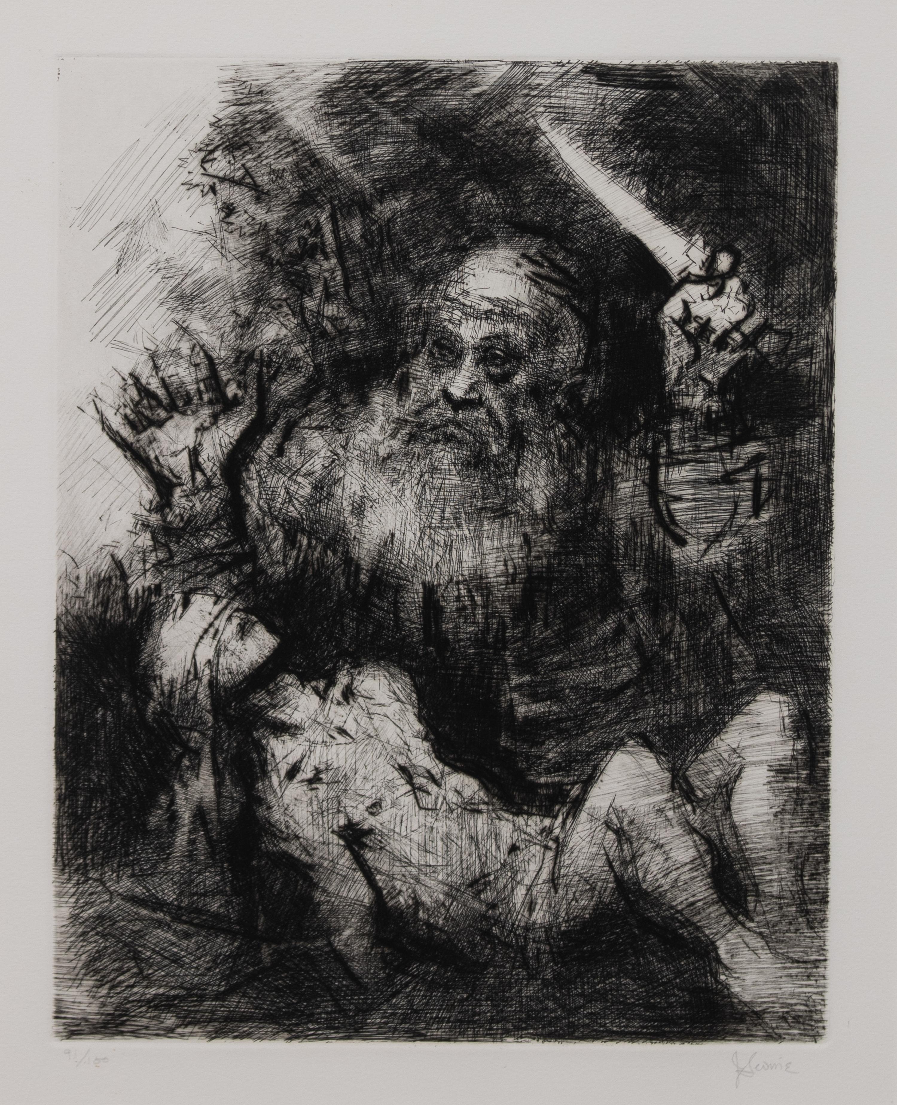 Jack Levine, (American, 1915-2010) — Sacrifice of Isaac, 1974