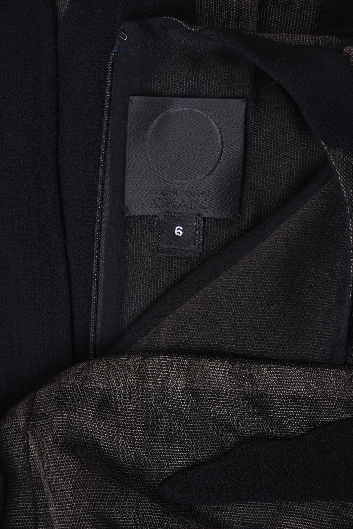 Chado Ralph Rucci Sleeveless Net Dress, c.2010