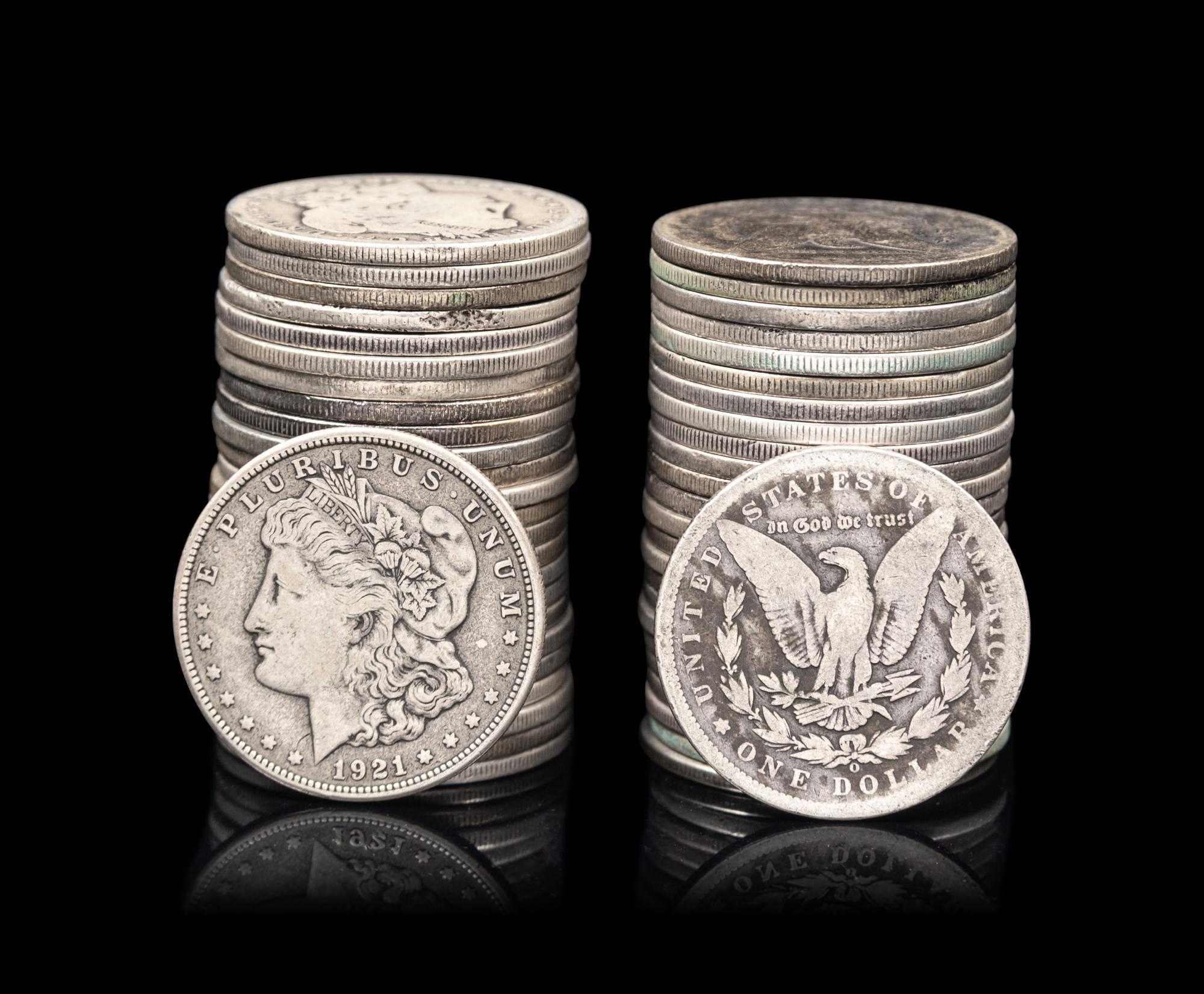 Fifty Morgan $1 Coins