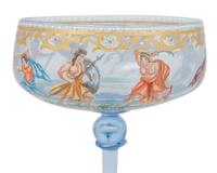 An Extensive Enameled Glass Table Service
