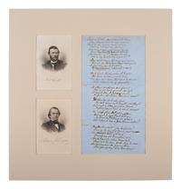 JOHNSON, Andrew (1808-1875). A group of pamphlets and ephemera related to the presidency and impeachment of Andrew Johnson, comprising: