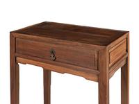 A Chinese Huanghuali and Mixed Hardwood Side Table, Early-Mid 20th Century 近代 黃花梨及硬木邊桌