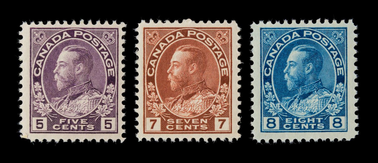 A Collection of Canada and Newfoundland Stamps