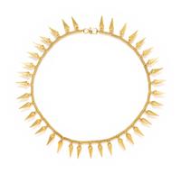 ETRUSCAN REVIVIAL, YELLOW GOLD NECKLACE