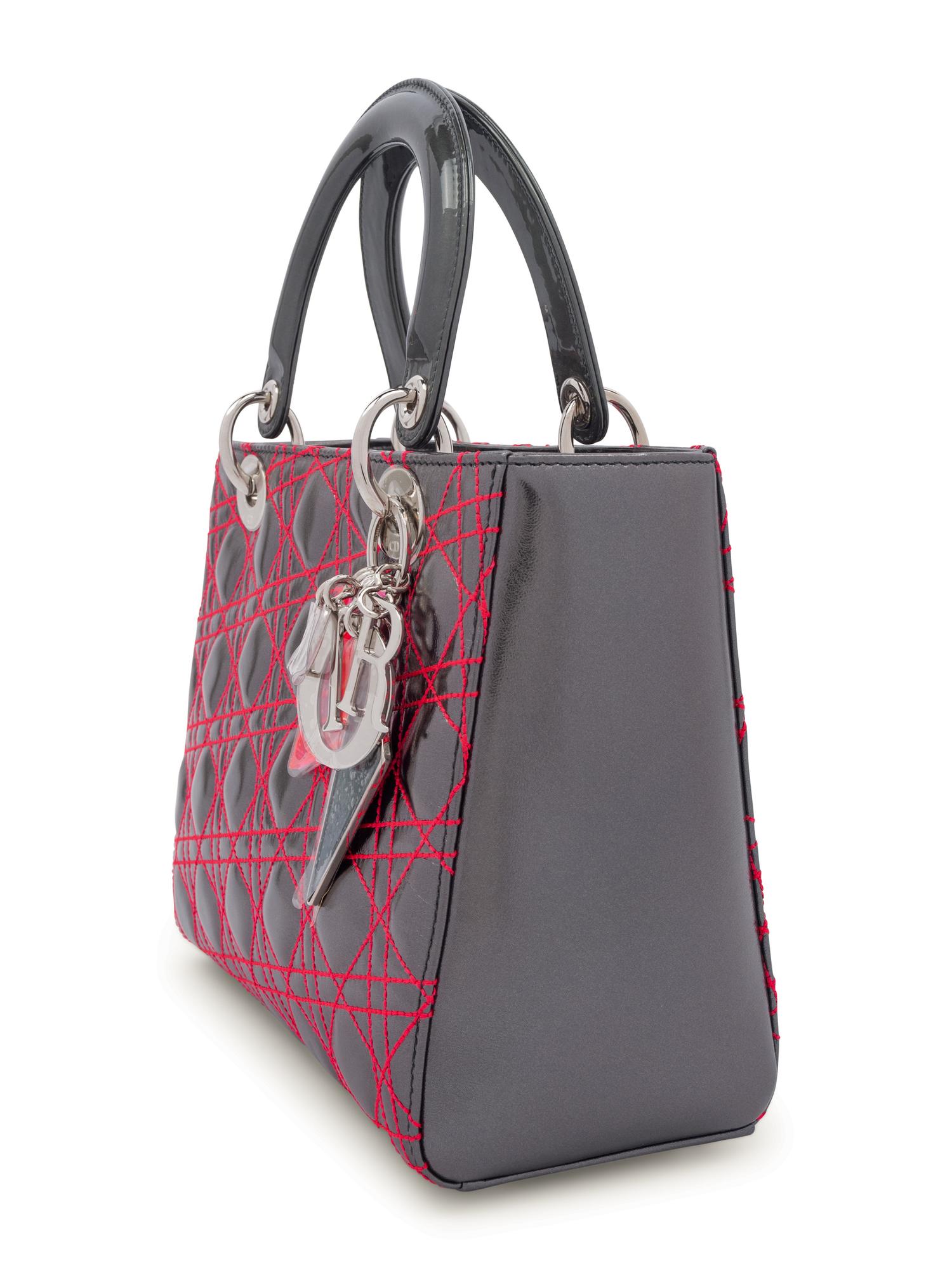 Christian Dior Small Lady Dior Bag by Anselm Reyle, 2011