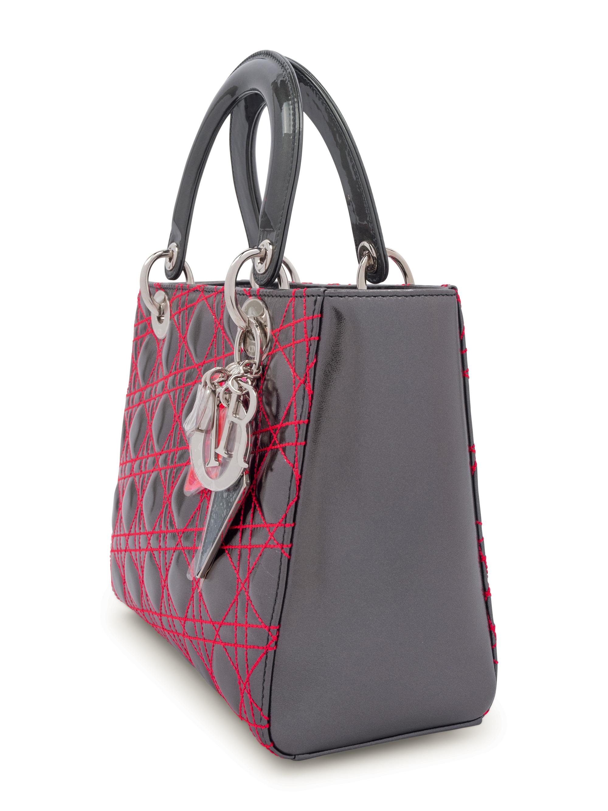 Christian Dior Small Lady Dior Bag by Anselm Reyle, 2011