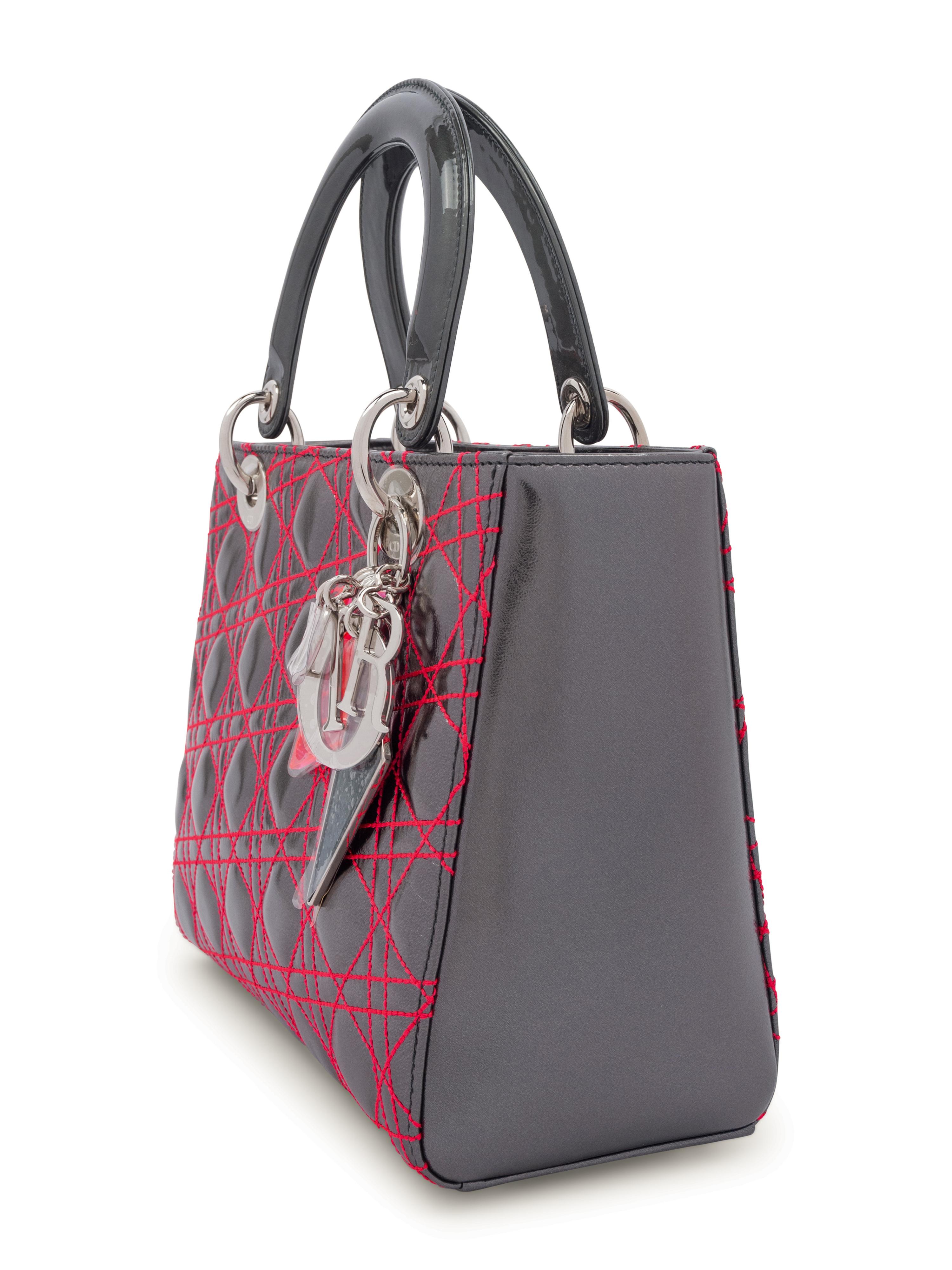 Christian Dior Small Lady Dior Bag by Anselm Reyle, 2011