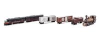 A Samhongsa Polychrome N-Scale Southern Pacific Diesel Locomotive and Tender