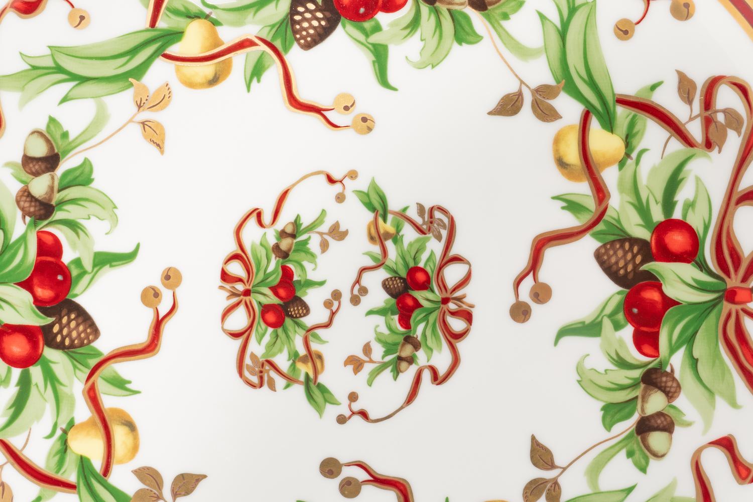 A Set of Twenty-Four Tiffany and Co. Christmas Plates