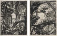 Plate I and Plate III from Carceri d'Invenzione