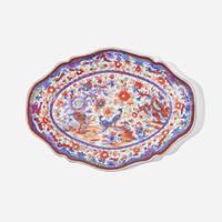 Five assorted Chinese export clobbered porcelain trays 外銷瓷盤五件 Late 18th to early 19th century ???????????