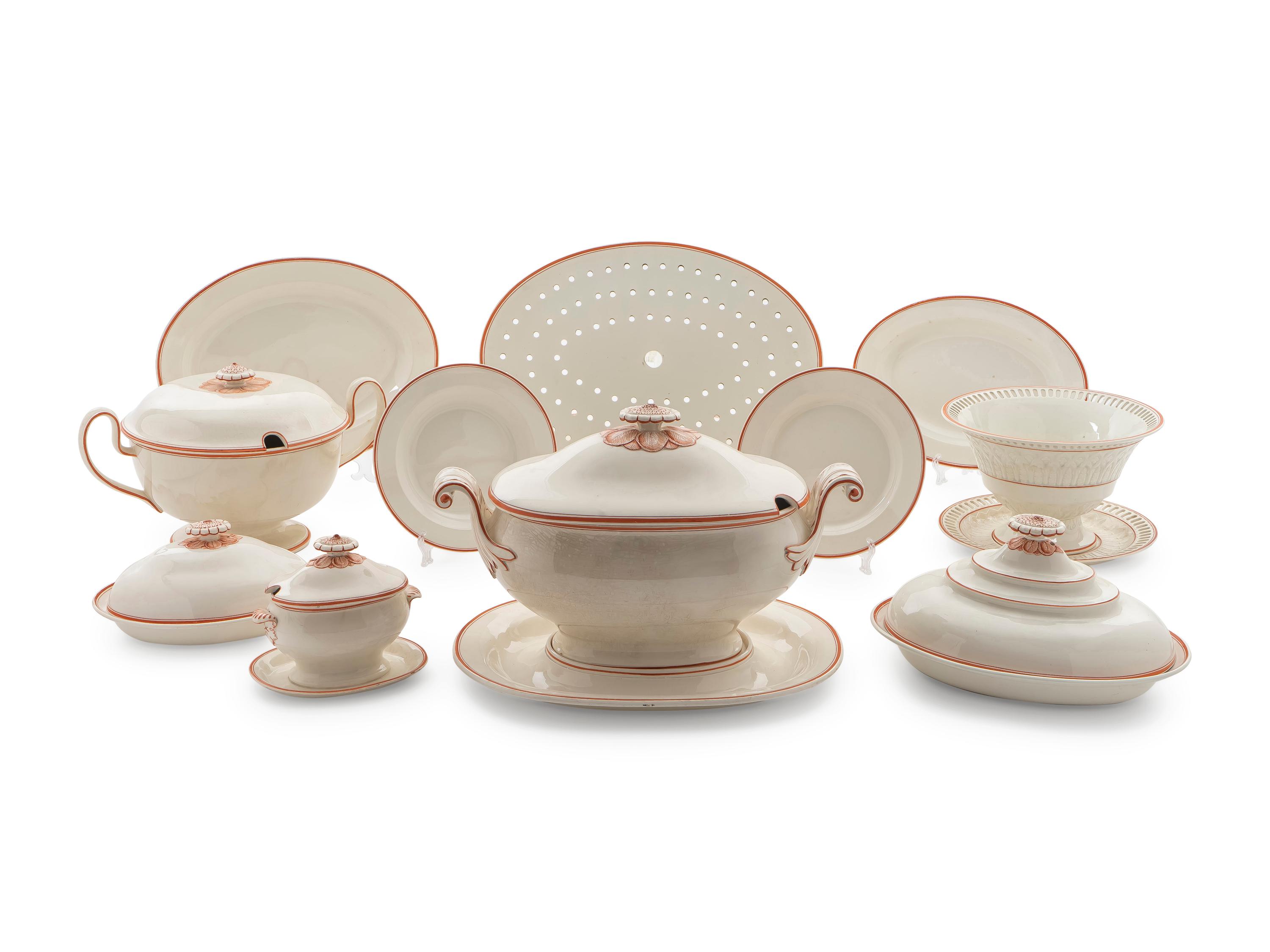 Large English Wedgwood Etruria Dinner Service — C. 1790-1800