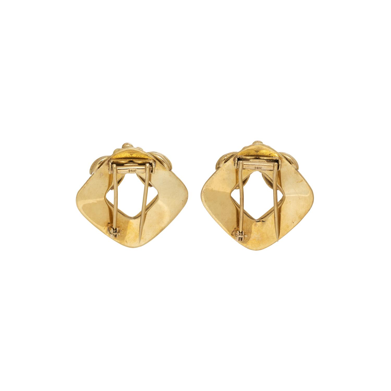 RETRO, YELLOW GOLD DRESS CLIPS