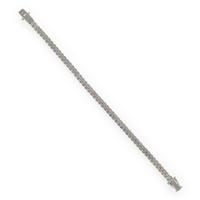 Diamond and Platinum Line Bracelet
