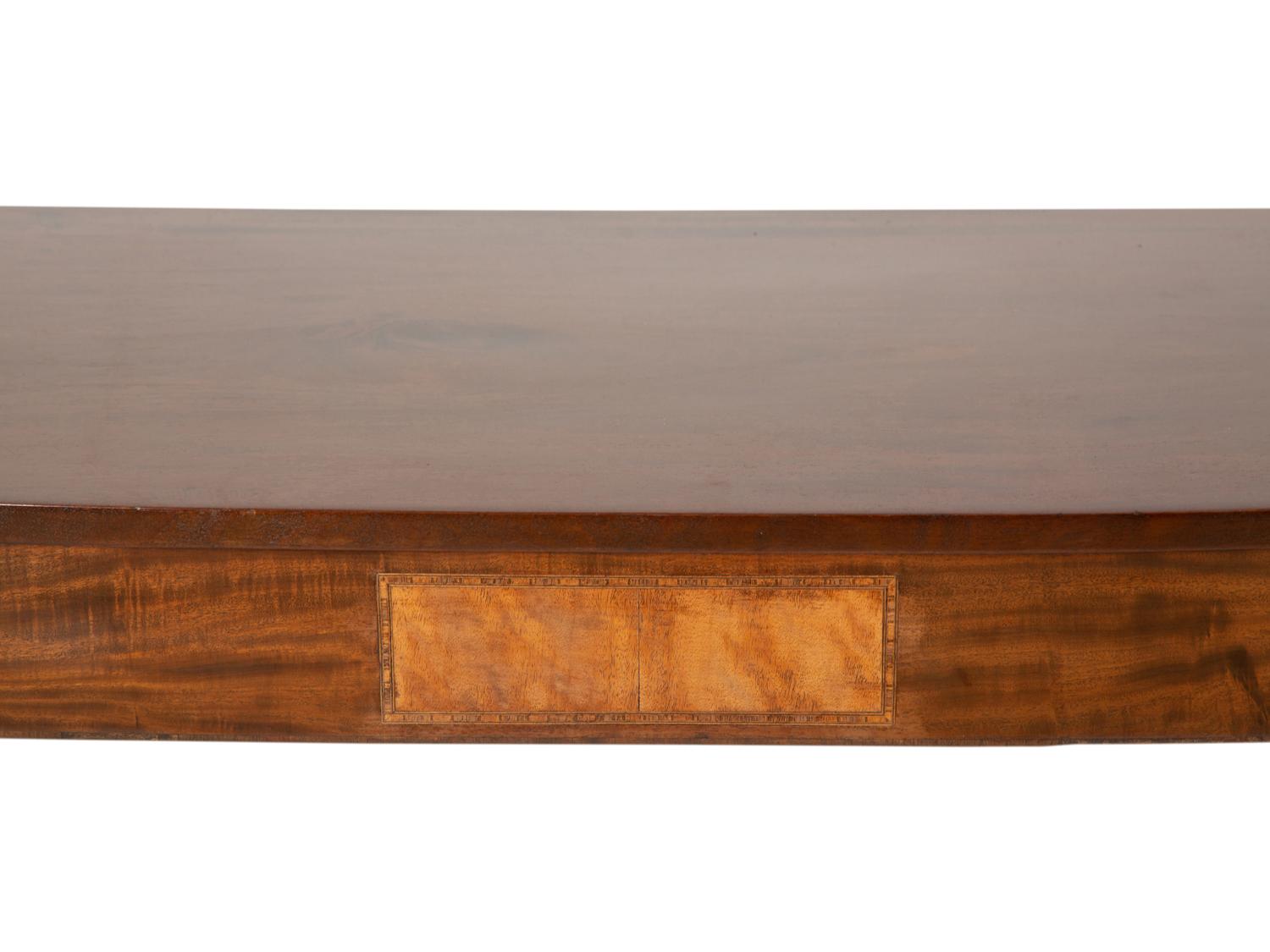 A Pair of George III Style Mahogany Console Tables