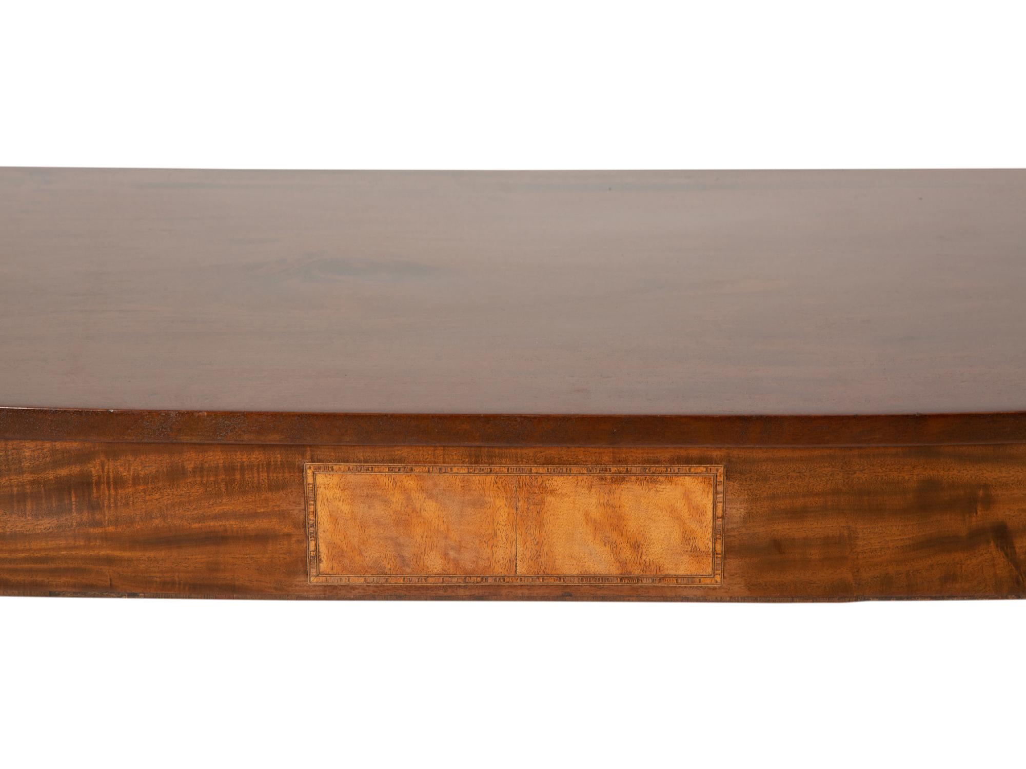 A Pair of George III Style Mahogany Console Tables
