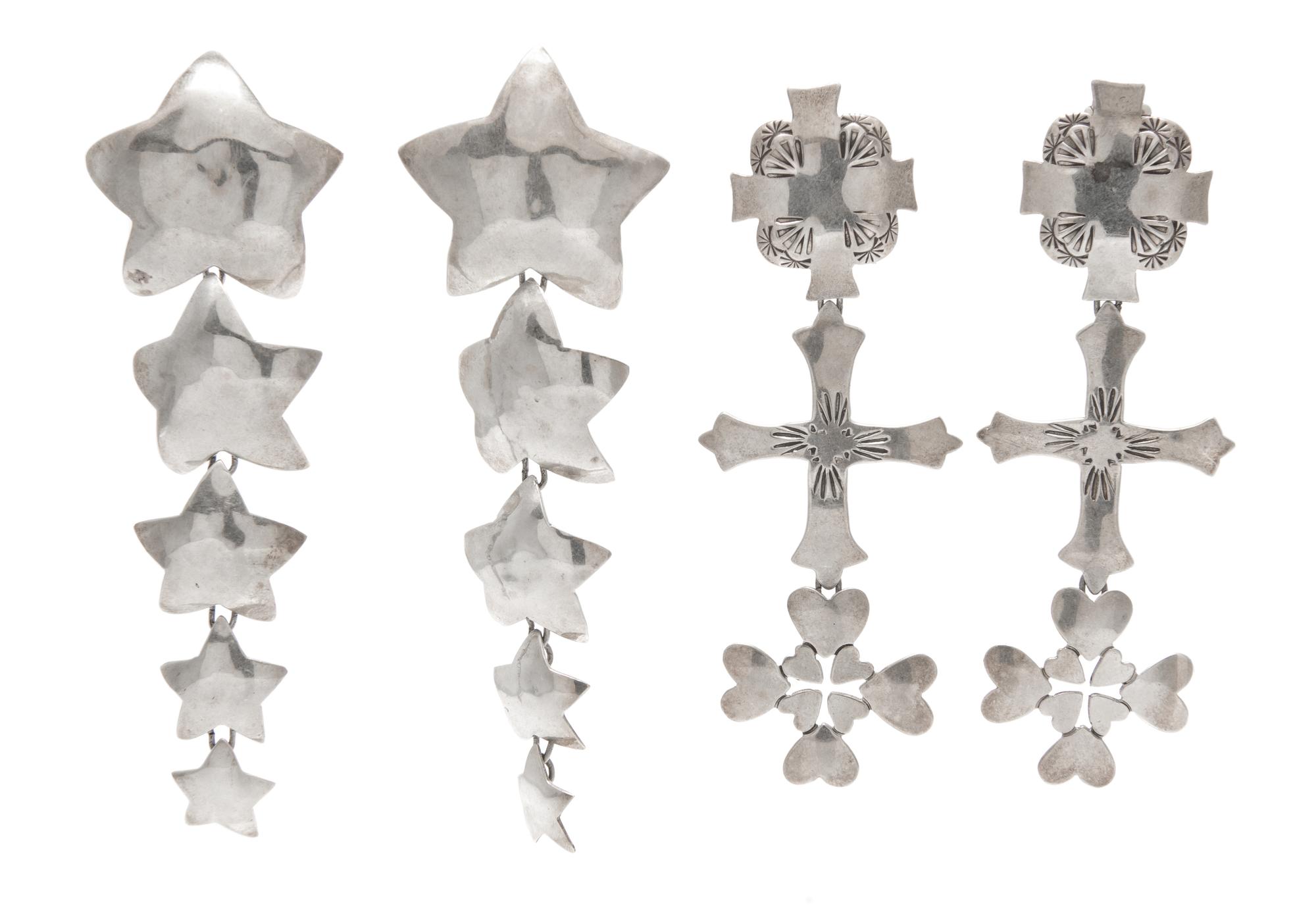 A Collection of Sterling Silver Earrings, Jane Mason, 23.00 dwts.