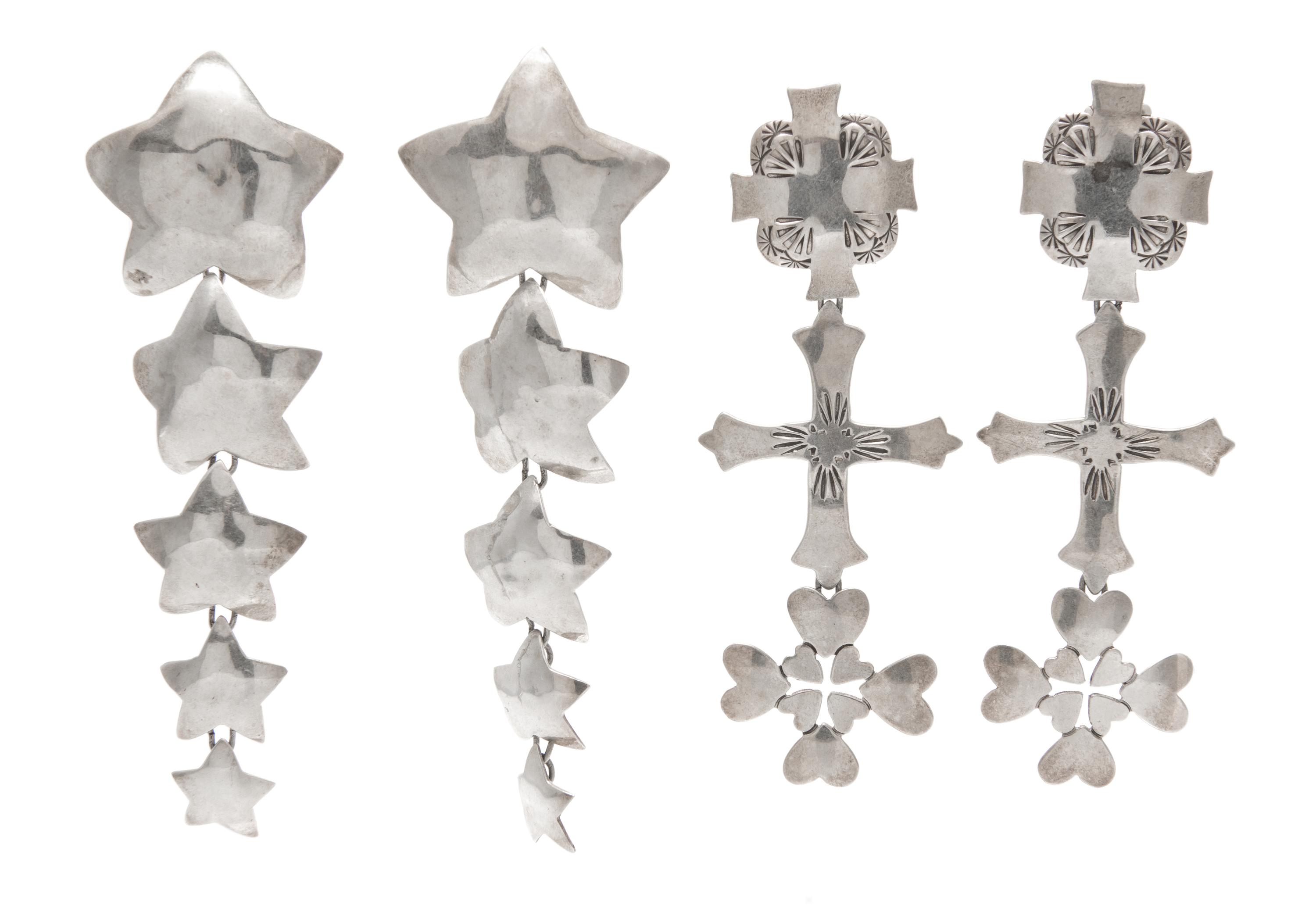 A Collection of Sterling Silver Earrings, Jane Mason, 23.00 dwts.