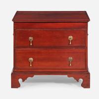 A Chippendale carved cherry sugar or liquor chest late 18th century
