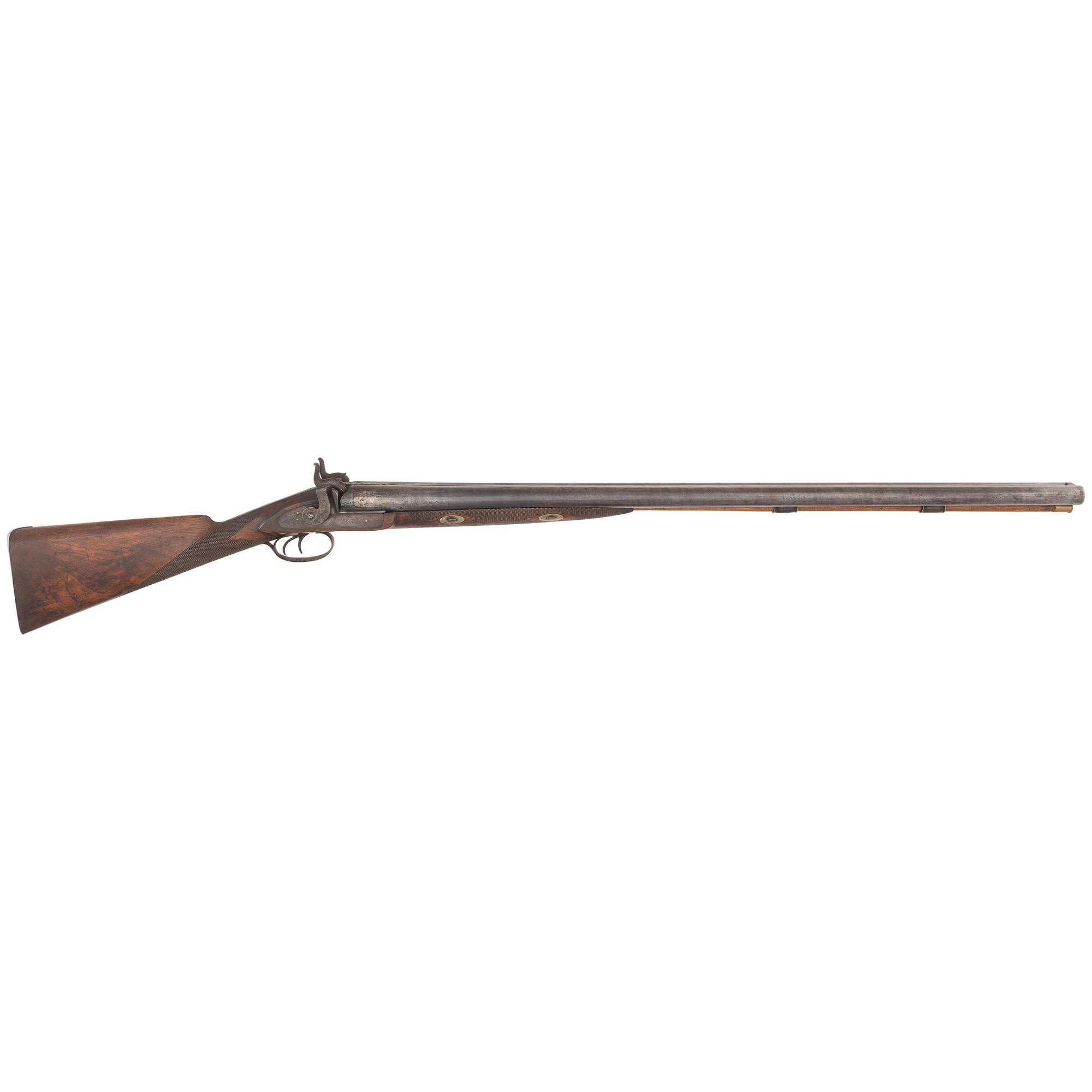 Belgian 8 Bore Percussion Double Barrel Shotgun