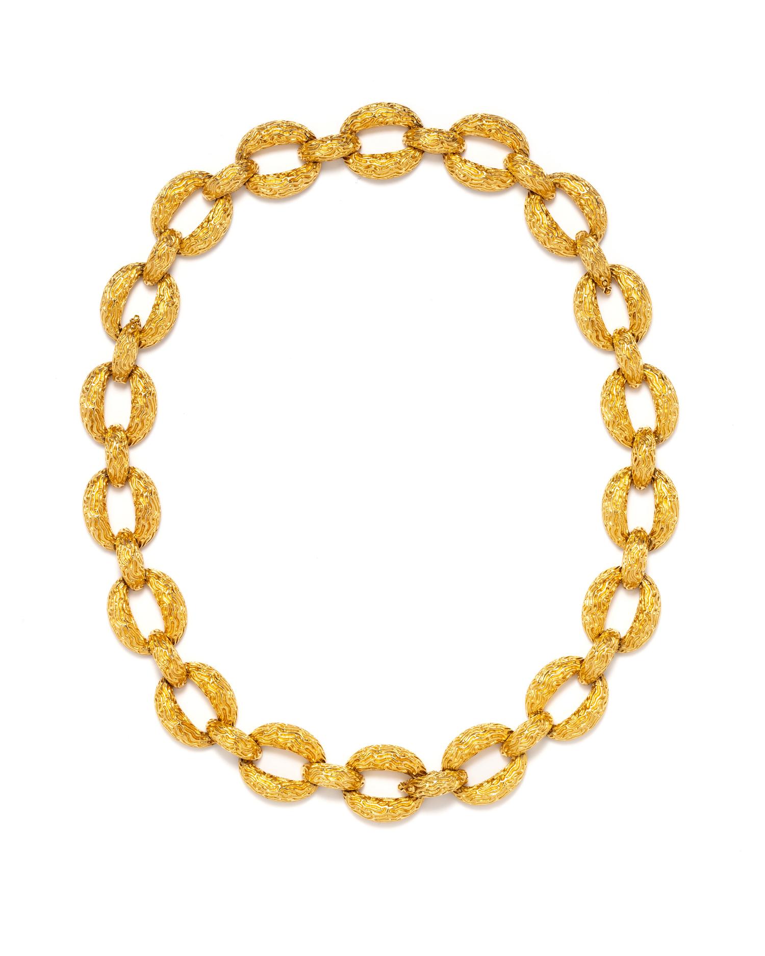YELLOW GOLD CONVERTIBLE LINK NECKLACE