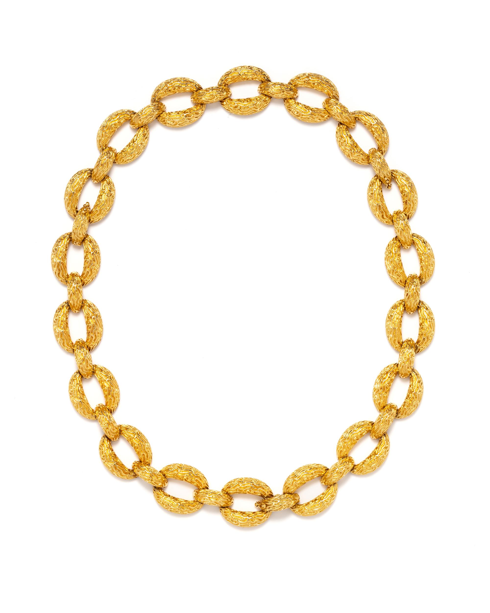 YELLOW GOLD CONVERTIBLE LINK NECKLACE