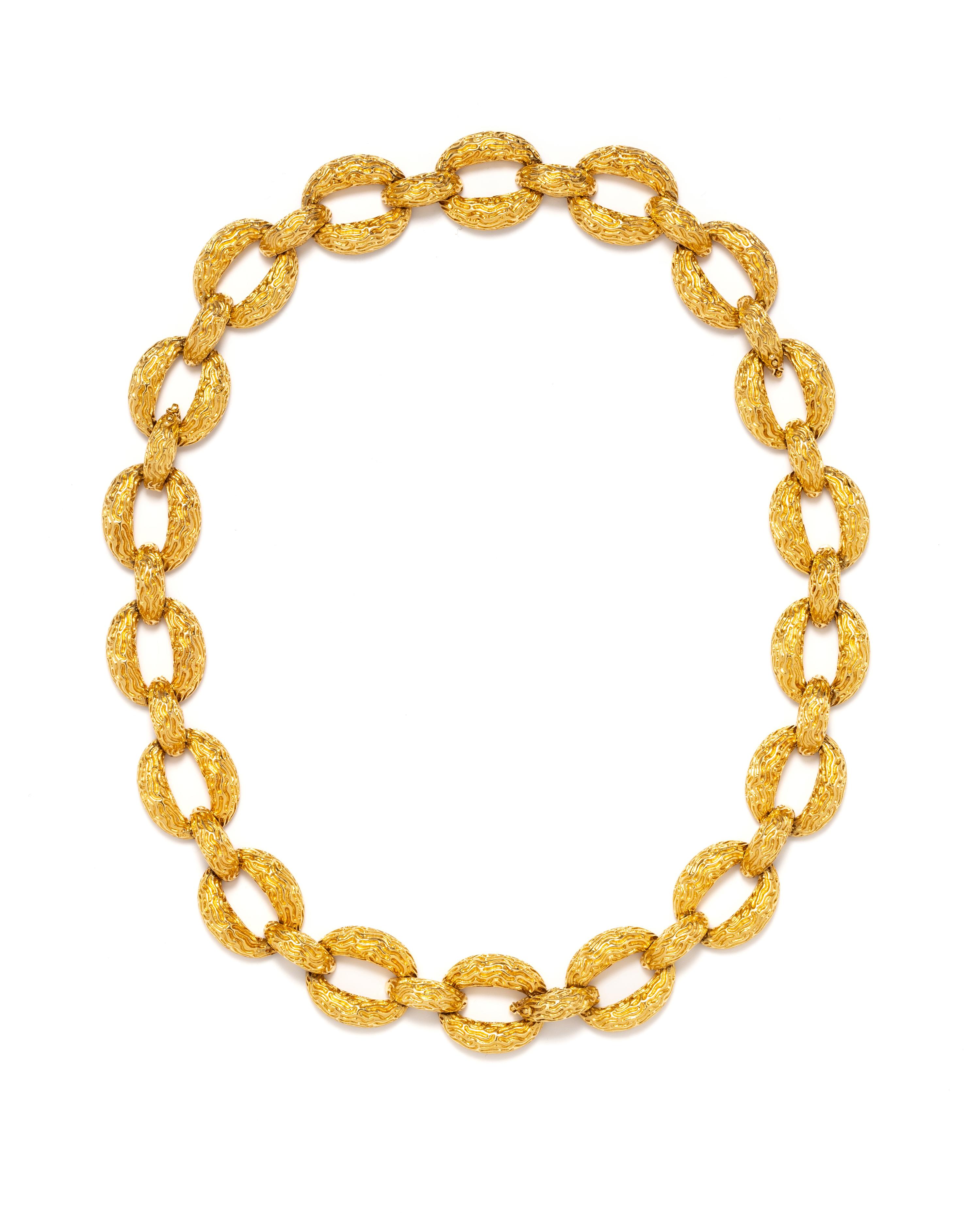 YELLOW GOLD CONVERTIBLE LINK NECKLACE