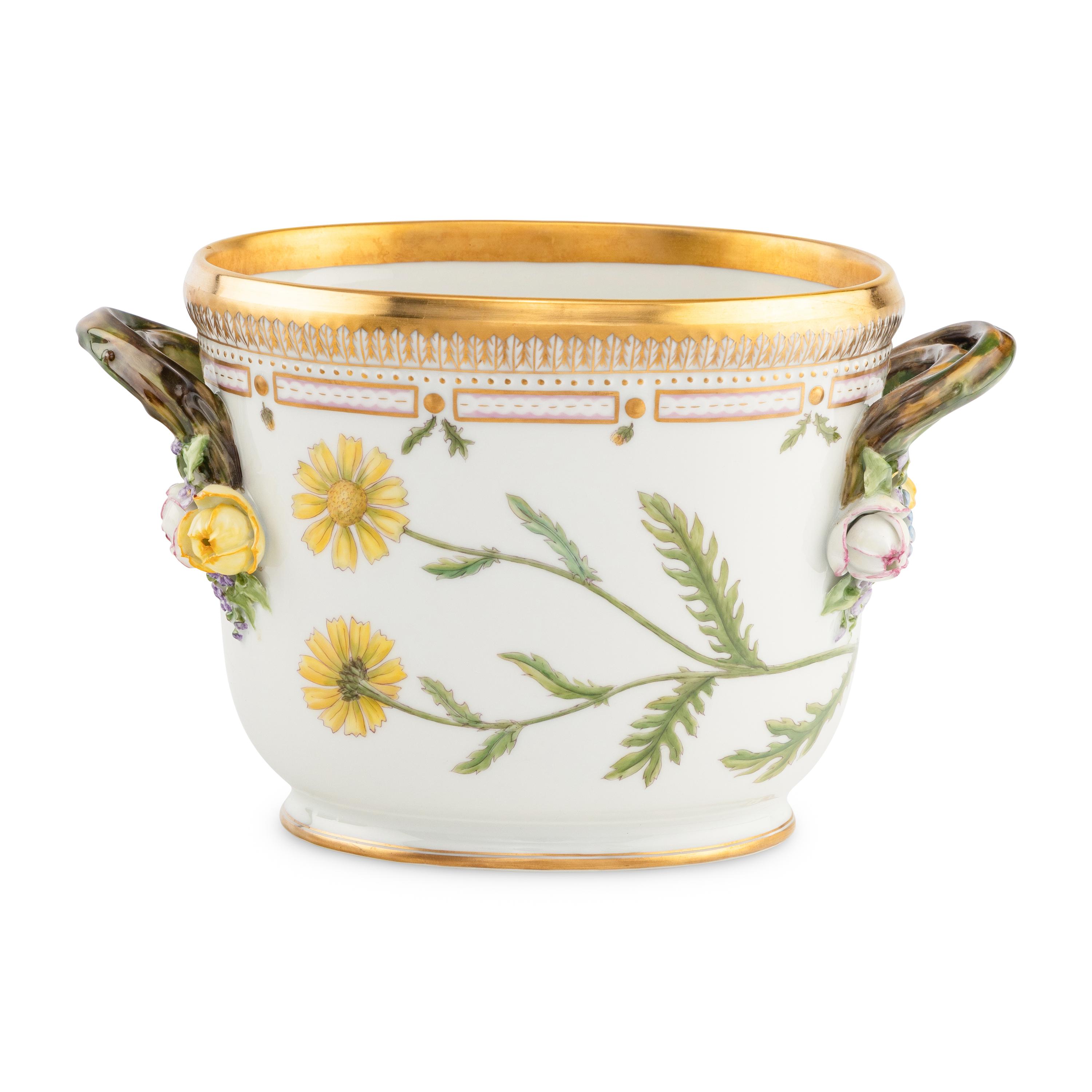 A Royal Copenhagen Flora Danica Porcelain Wine Cooler