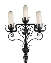 A Pair of Wrought Iron Torchères
