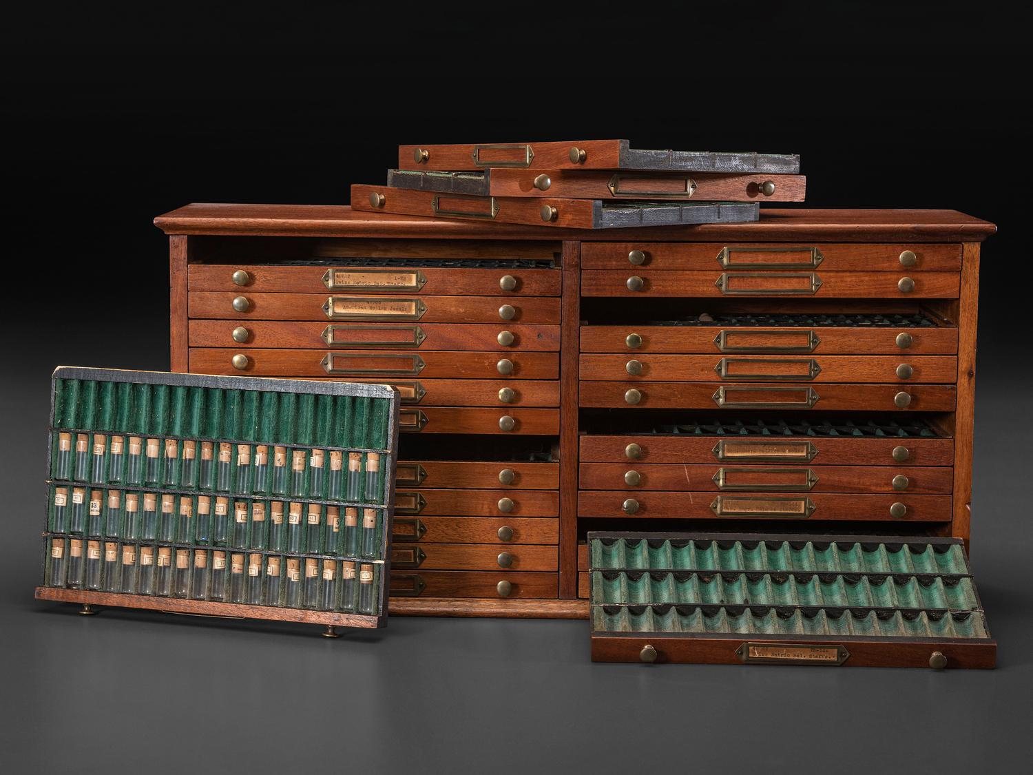 An Oak Watchmaker's Storage Chest
