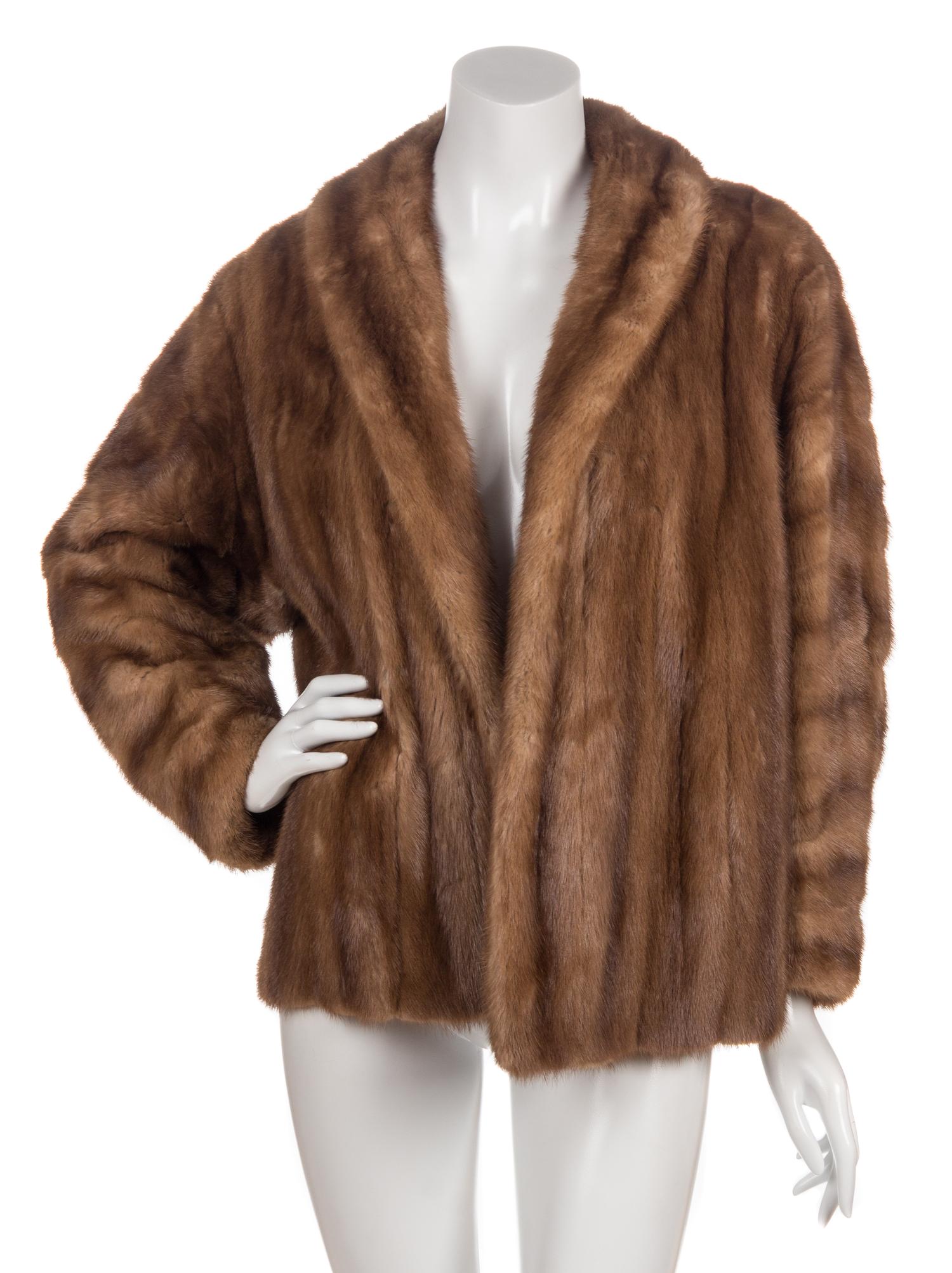 An A.J. Blatte Brown Mink Jacket,