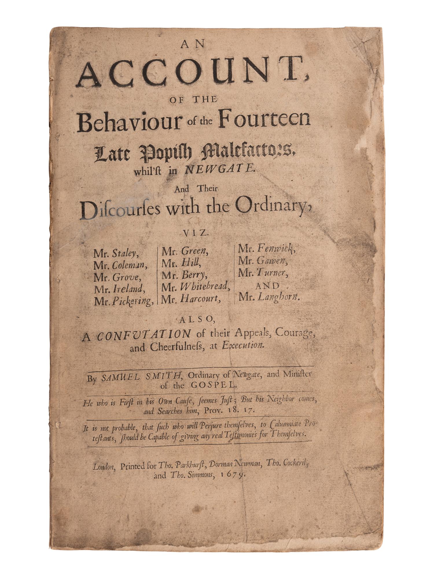 [HISTORY -- ENGLISH]. A group of 8 works, including: