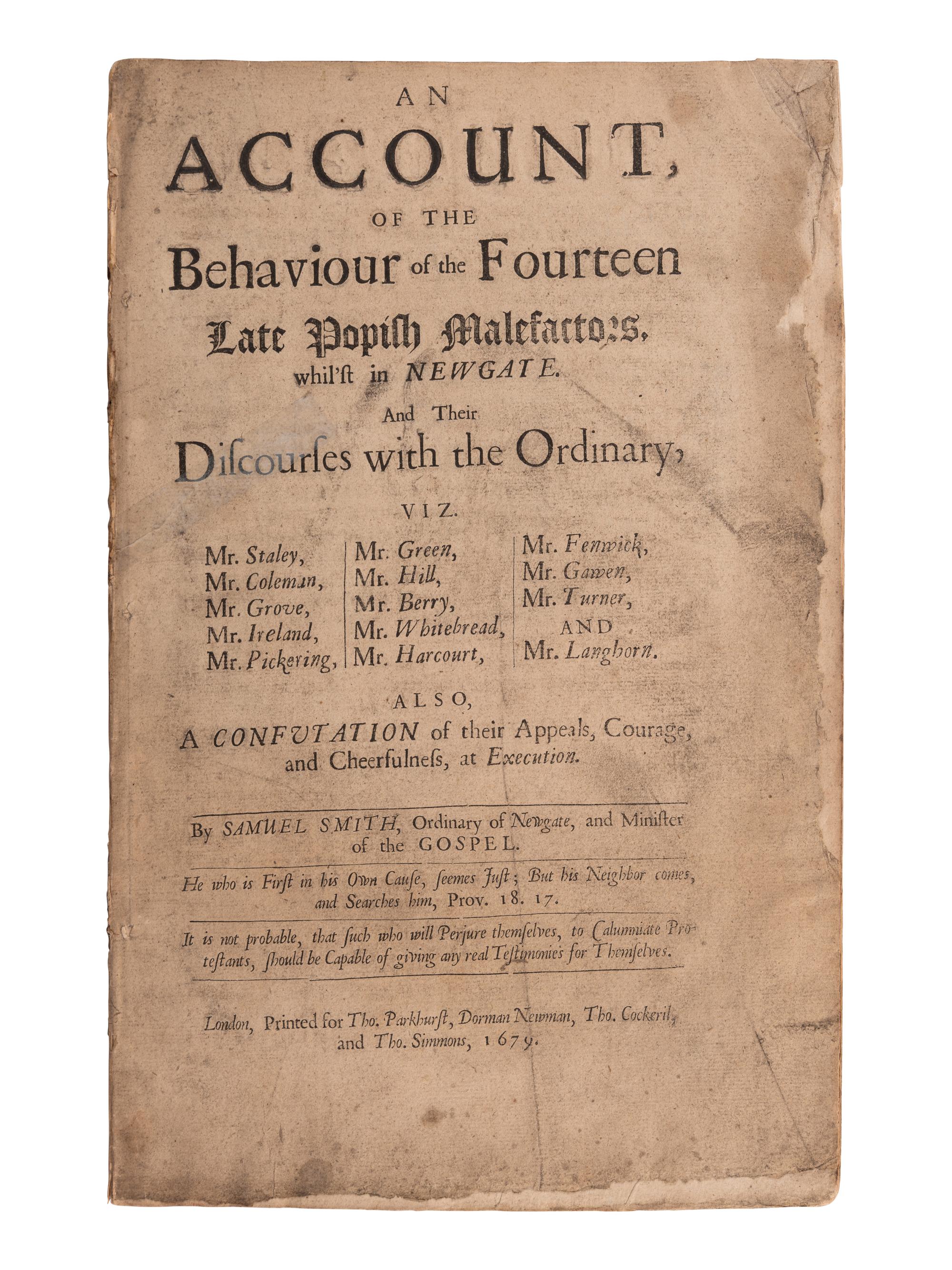 [HISTORY -- ENGLISH]. A group of 8 works, including: