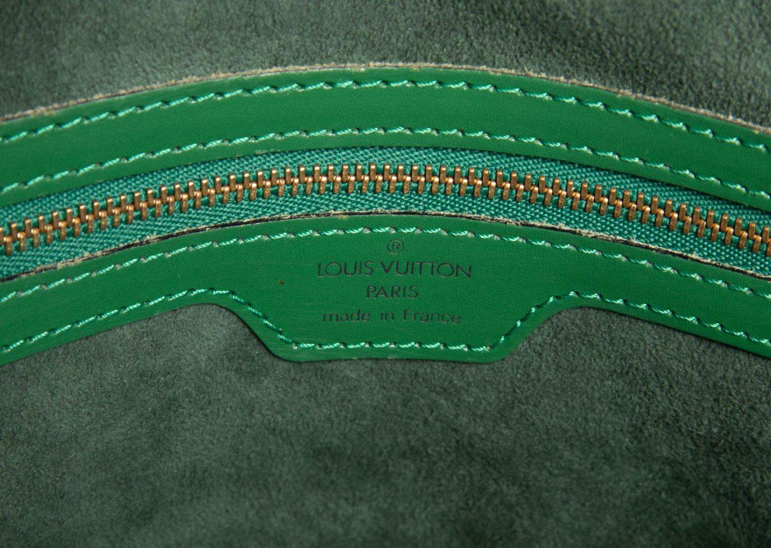 LOUIS VUITTON, GREEN EPI LUSSAC BAG