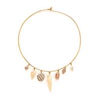 Yellow Gold and Shell Necklace