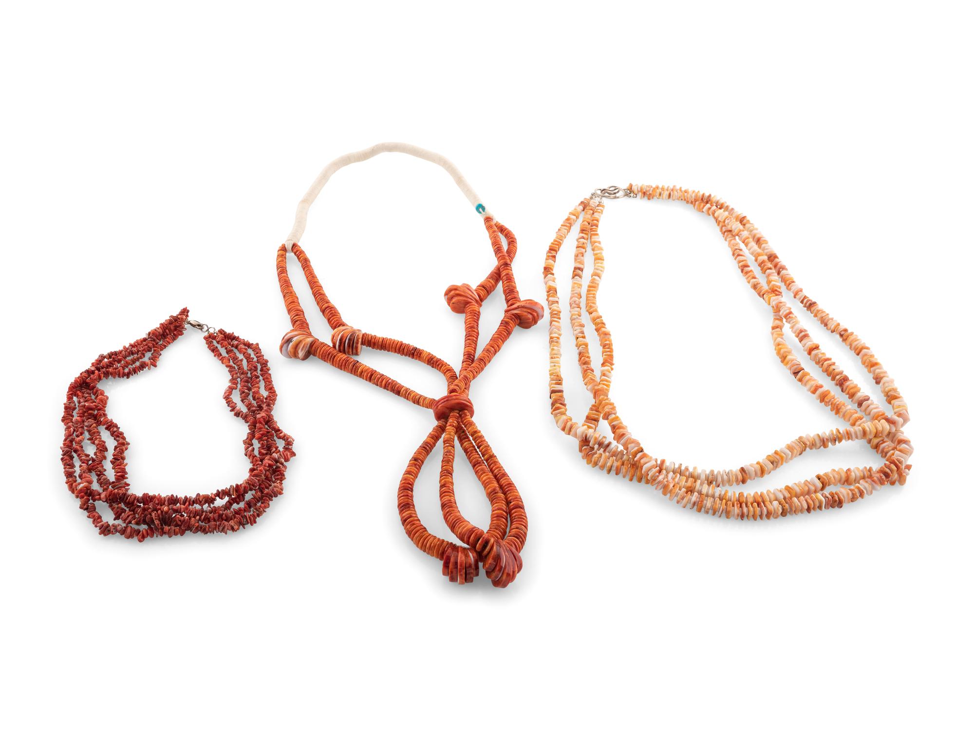 Kewa Spiny Oyster Multi-strand Necklaces